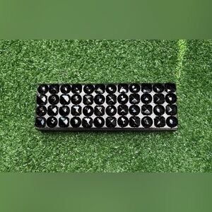 White House Black Market Elegant Black & Silver Studded Jewel Clutch Purse Bag